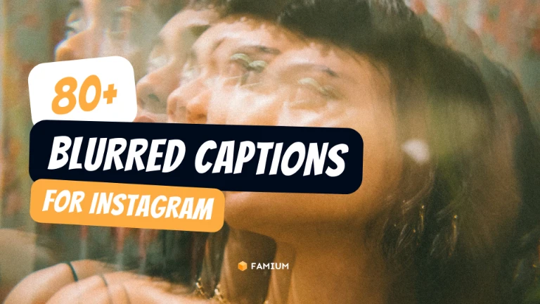 Blurry Photo Captions for Instagram